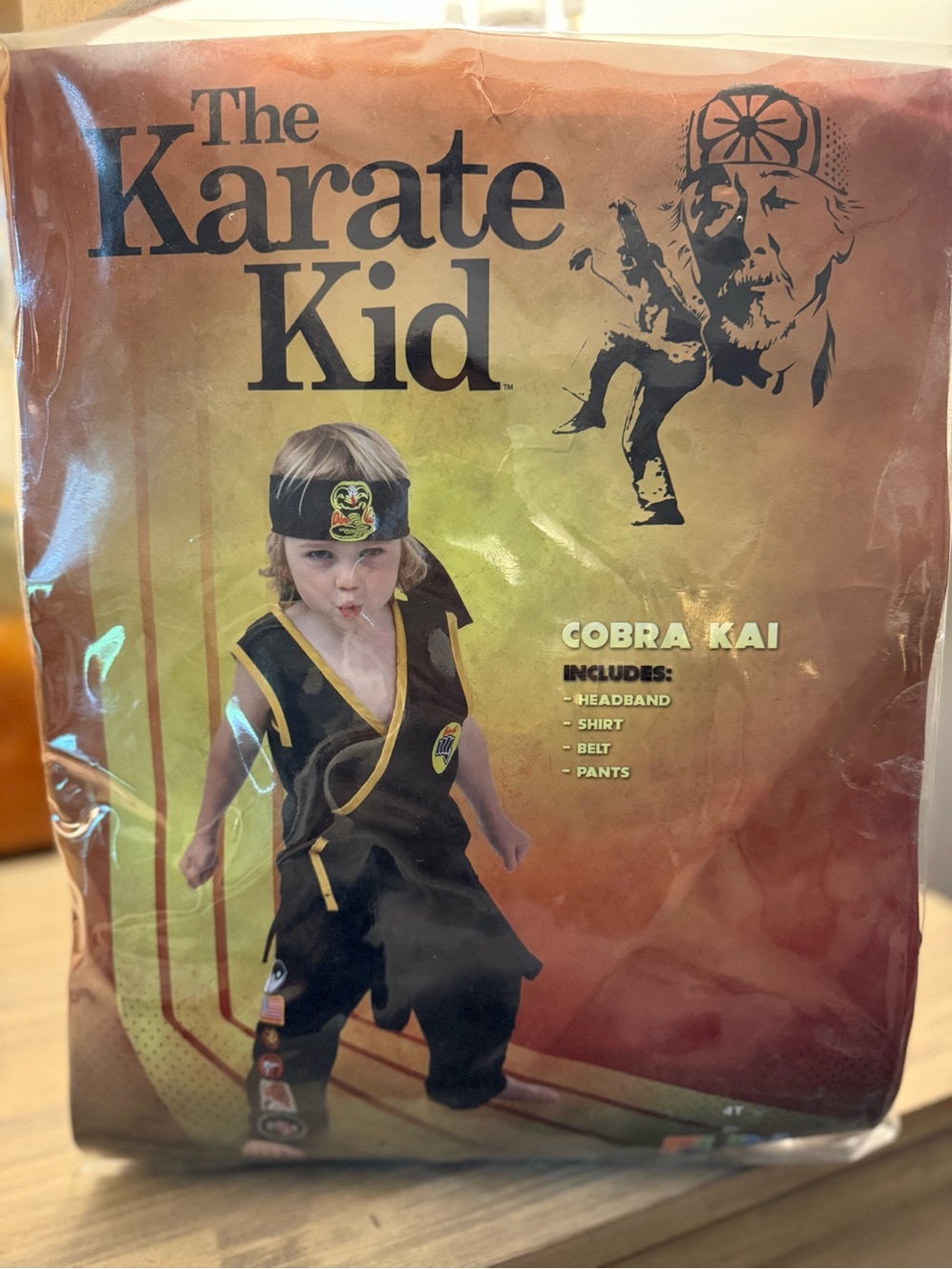Cobra Kai Kids Costume - Black & Yellow